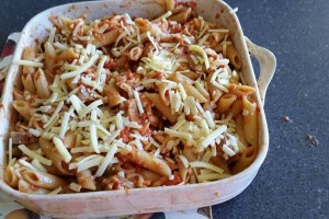 Italian sausage pasta bake