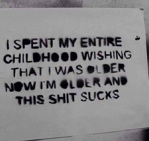 growing up